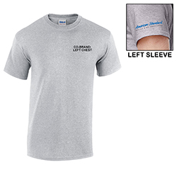T-SHIRT, BASIC GRAY WITH CO-BRAND
